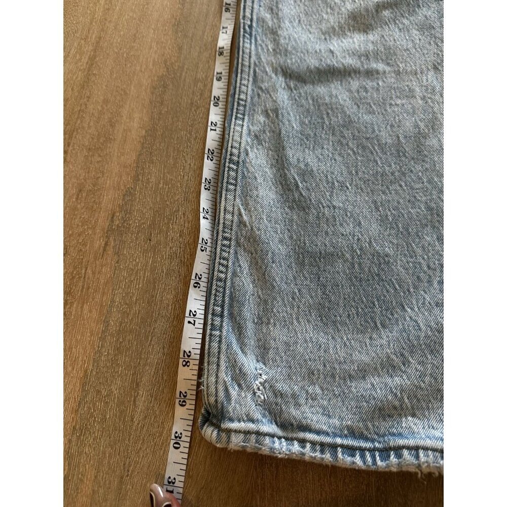 Abercrombie Curve Love The 90s Straight Ultra High Rise Light Wash Size 27 - Picture 3 of 4